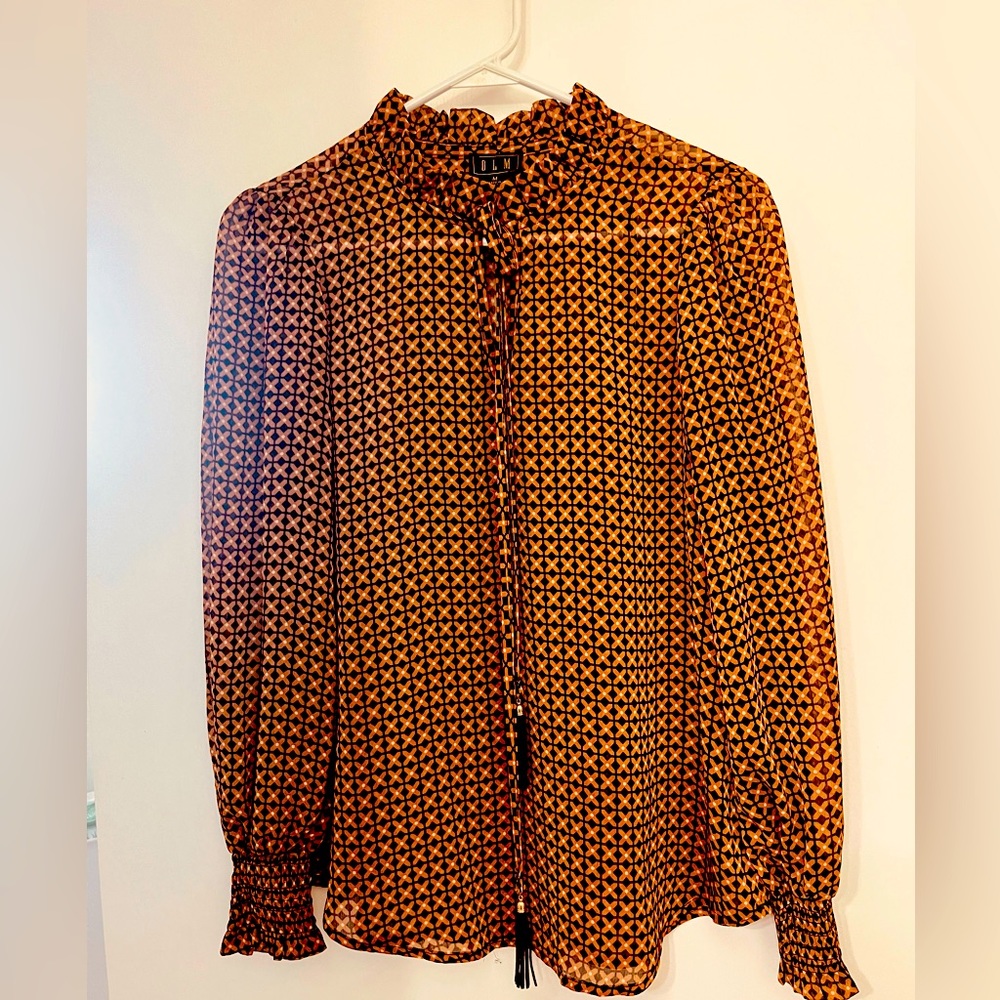 OLM Lantern Sleeve Blouse Size Medium